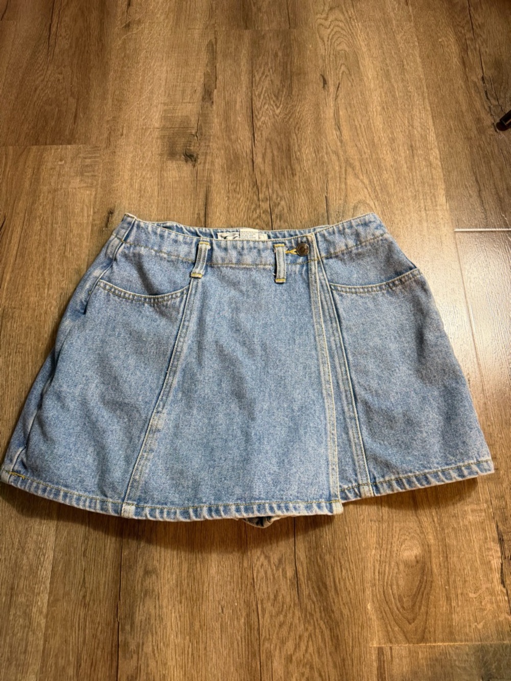 Charlies Light Blue Denim Mini Skirt